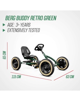 Carros a Pedal BERG Buddy Retro Green