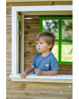 Casinha de madeira em painéis Masgames FLAM