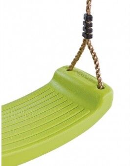 Baloiço duplo em madeira redonda Masgames KADI L + assento de bebê