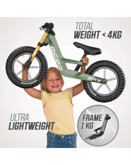 Bicicleta de equilíbrio BERG BIKY Cross Green com travão de mão