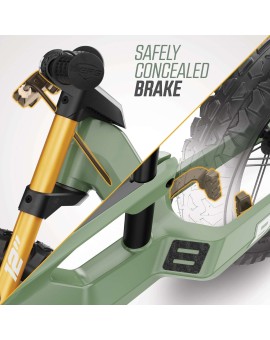 Bicicleta de equilíbrio BERG BIKY Cross Green com travão de mão