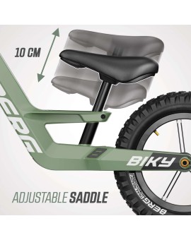 Bicicleta de equilíbrio BERG BIKY Cross Green com travão de mão