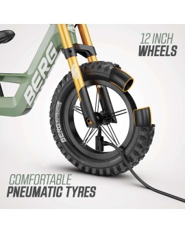 Bicicleta de equilíbrio BERG BIKY Cross Green com travão de mão