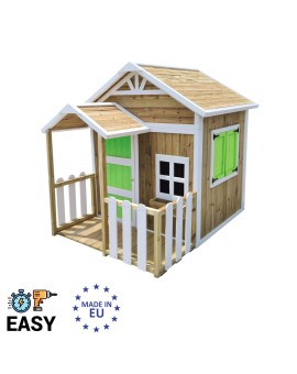Casinha infantil de madeira em painéis Masgames OLDEN