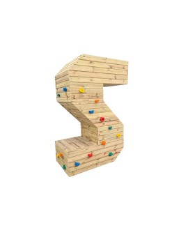 Letras Gigantes Masgames ALPHAPLAY com pedras de escalada cor natural