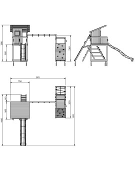 Parque infantil Masgames BEACH HUT XL com Challenger
