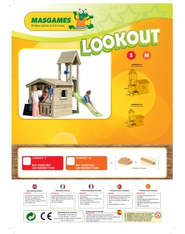 Parque infantil Masgames LOOKOUT M com Challenger