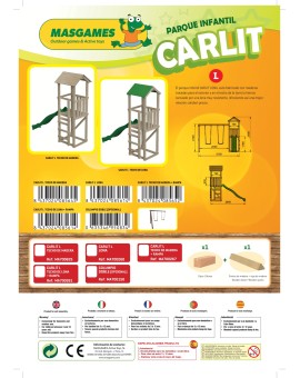 Parque infantil Masgames CARLIT L cobertura de lona