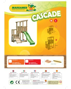 Parque infantil Masgames CASCADE L com Challenger