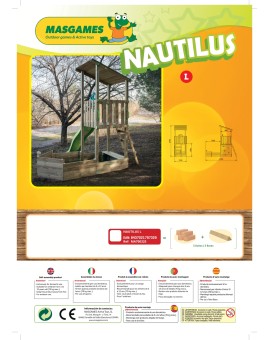 Parque infantil Masgames NAUTILUS L com baloiço