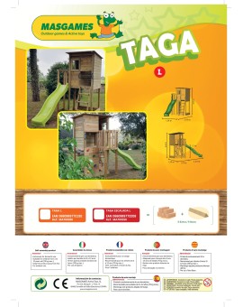 Parque infantil Masgames TAGA L com baloiço