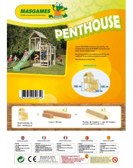 Parque infantil Masgames PENTHOUSE XL com balanço