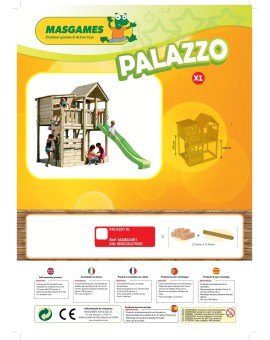 Parque infantil Masgames PALAZZO XL com Challenger