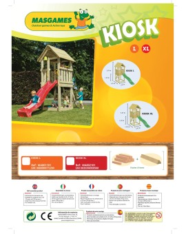 Parque infantil Masgames KIOSK XL com baloiço