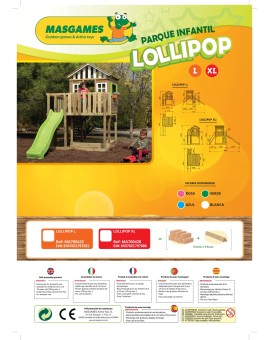 Parque infantil Masgames LOLLIPOP L com baloiço