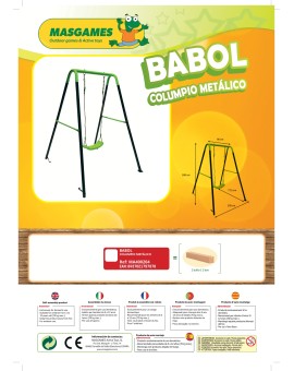 Baloiço individual de metal Masgames BABOL