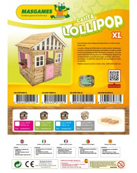 Casinha de madeira Masgames LOLLIPOP XL Azul