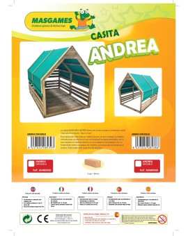 Casinha de madeira Masgames ANDREA