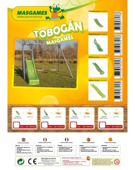 Rampa de escorrega MASGAMES XL (altura 150 cm)