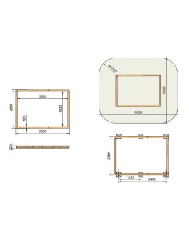 Caixa de areia MASGAMES COVERI com tampa