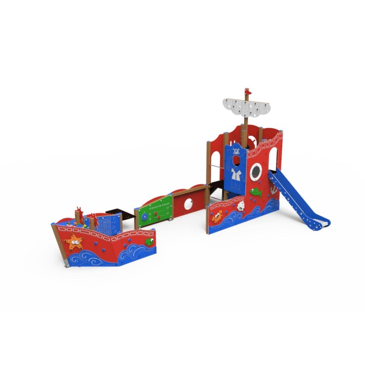 Parque infantil inclusivo BARCO BARBARROJA
