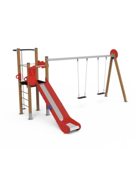 Parque infantil Beisbol com baloiço duplo
