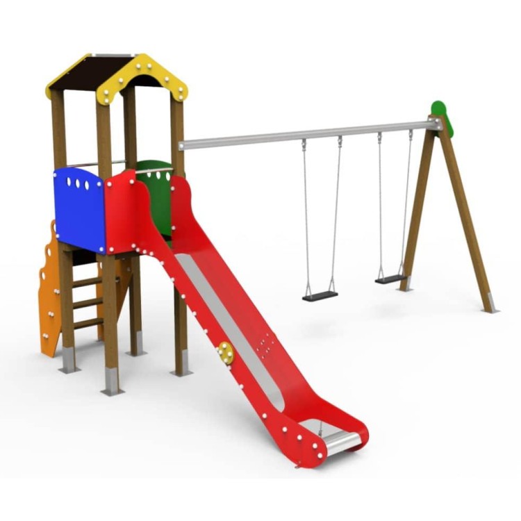 Parque infantil Tokio com baloiço duplo