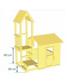 Parque infantil Masgames LOOKOUT M com balanço duplo