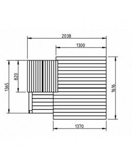 Parque infantil Masgames LOOKOUT M com baloiço duplo