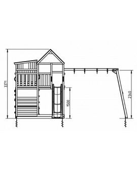 Parque infantil Masgames PALAZZO XL com baloiço