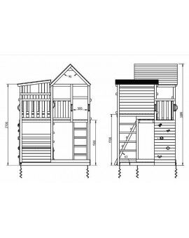 Parque infantil Masgames PALAZZO XL com baloiço