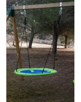 Baloiço triplo em madeira quadrada Masgames AKINA XL