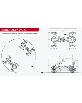 Carro de pedais BERG Rally DRT Yellow BFR-3