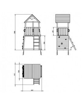 Parque infantil BELVEDERE L com Challenger