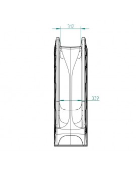 Rampa de escorrega MASGAMES XL (altura 150 cm)