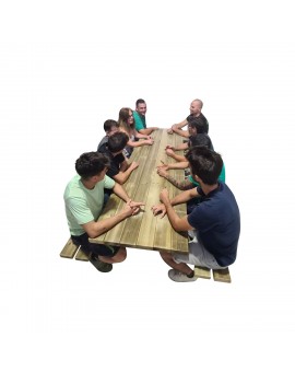 Mesa de piquenique MASGAMES MUNICH XL com 235 cm de comprimento