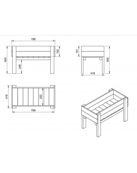 Mesa de cultivo júnior MASGAMES FORTIS