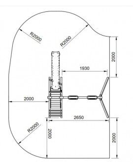 Parque infantil Masgames MAUNA LOA L (madeira quadrada)