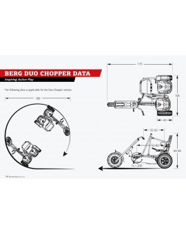 Triciclo de pedal BERG Duo Chopper BF