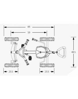 Carro de pedais BERG Buzzy Bloom 2in1