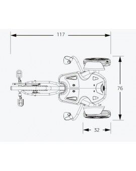 Triciclo a pedal BERG Street-X Venom