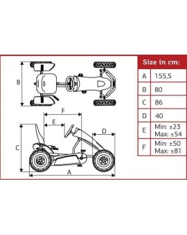 Kart de pedais BERG Black Edition BFR-3