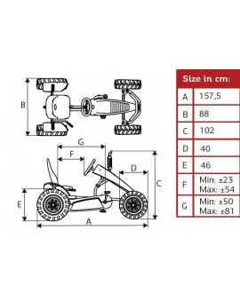 Kart de pedais BERG New Holland BFR-3