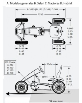 Kart de pedais elétrico BERG John Deere E-BFR