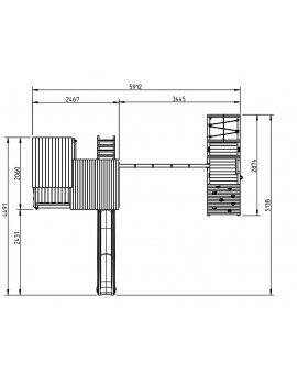 Parque infantil Masgames PALAZZO XL com Challenger