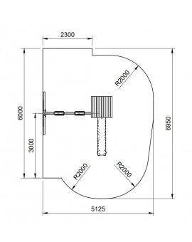 Parque infantil Masgames CARLIT L telhado de madeira
