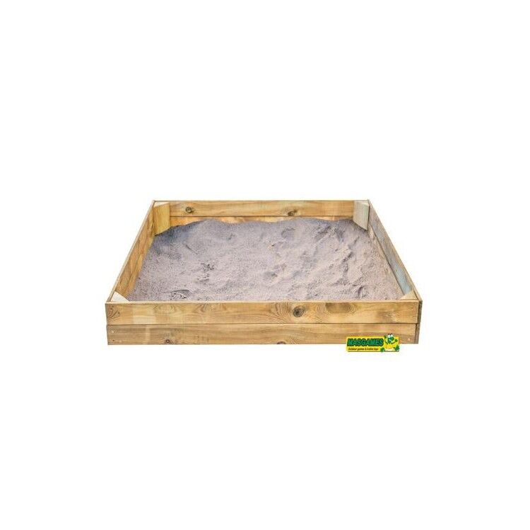 Caixa de areia de madeira Masgames BASIC M com capa de lona