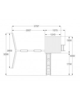 Parque infantil Masgames TIBIDABO XL com casinha e balanço