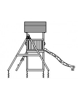 Parque infantil Masgames KIOSK L com baloiço