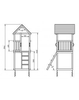 Parque infantil Masgames KIOSK L com Challenger